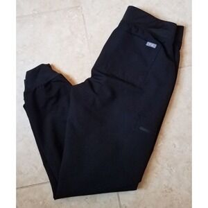 Figs Technical Collection Zamora Jogger Scrub Pants Black Women sz Small